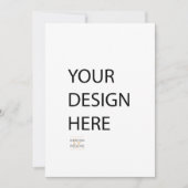 5x7 invitation impression frontale personnalisée (Devant)