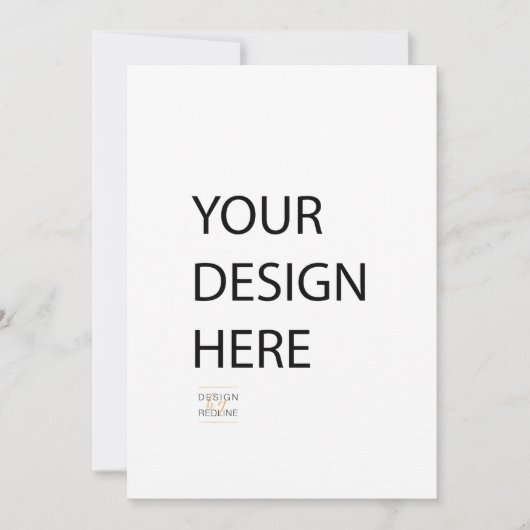 5x7 invitation impression frontale personnalisée (Devant)