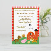 5x7 invitation - invitation d'anniversaire (Debout devant)