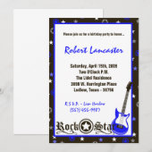 5x7 invitation - invitation d'anniversaire de (Devant / Derrière)