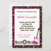 5x7 invitation - invitation d'anniversaire de (Devant)