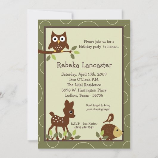 5x7 Invitation - Invitation d'anniversaire d'un an (Devant)