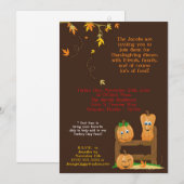 5x7 Invitation pour le dîner de Thanksgiving d'aut (Devant / Derrière)