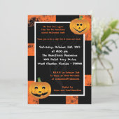 5x7 Jack-O-Lantern Fun Party Invitation (Debout devant)
