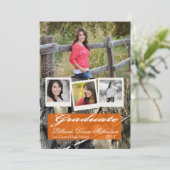 5x7 Jagers Camo Camouflage Wo Senior Aankondiging (Staand voorkant)