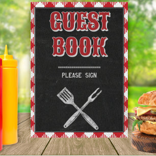 5x7 Jardin barbecue Anniversaire du livre d'or Pan