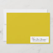 5x7 Jaune Masquerade Sweet 16 Invitation Anniversa (Dos)