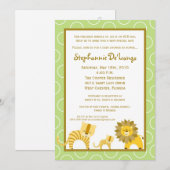 5x7 Jungle Boy Tiger Safari Baby shower Invitation (Devant / Derrière)
