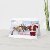 5x7 kaart Vrolijk kerstvarken (Voorkant)