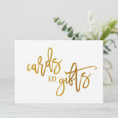 5x7 kaarten en cadeautjes Sign-Brush Script-Faux G (Staand voorkant)
