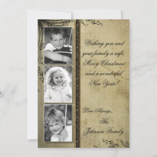 5x7 Kerstmis XMAS Happy Holiday PHOTO Card Feestdagenkaart