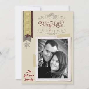 5x7 Kerstmis XMAS Happy Holiday PHOTO Card Feestdagenkaart