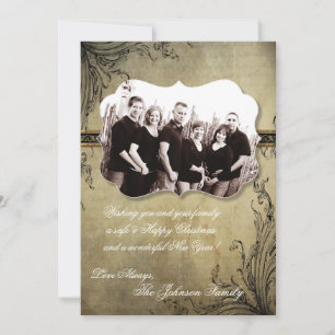 5x7 Kerstmis XMAS Happy Holiday PHOTO Card Feestdagenkaart