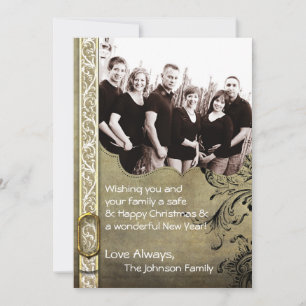 5x7 Kerstmis XMAS Happy Holiday PHOTO Card Feestdagenkaart