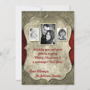 5x7 Kerstmis XMAS Happy Holiday PHOTO Card Feestdagenkaart