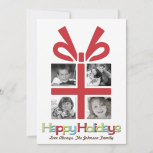 5x7 Kerstmis XMAS Happy Holiday PHOTO Card Feestdagenkaart