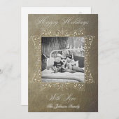 5x7 Kerstmis XMAS Oude Papier FOTOkaart Feestdagenkaart (Voorkant / Achterkant)