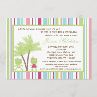 5x7 Kikkerprinsen Princess Baby shower Kaart