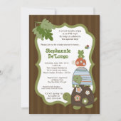 5x7 Laguna Turtle Frog Bee Baby shower Invitation (Devant)