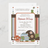 5x7 Laguna Turtle Frog Bee Baby shower Invitation (Devant / Derrière)