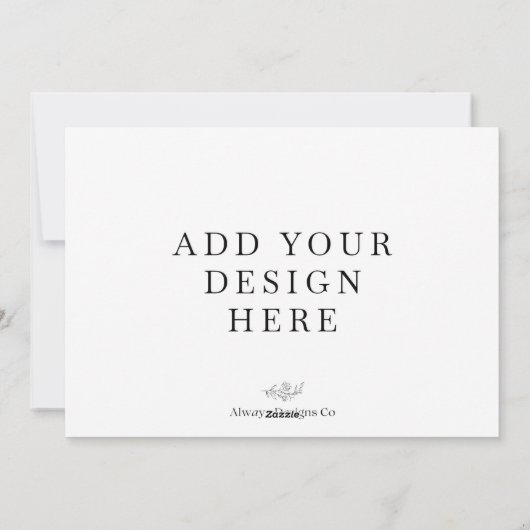 5x7" Landschap Vakantie Kaart Printing (Achterkant)