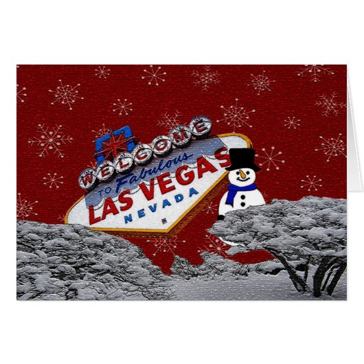 5x7 Las Vegas Christmas Card (Devant horizontal)