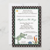 5x7 Leap Frog Turtle Pond Baby shower Invitation (Devant)