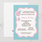 5x7 Lichtblauw Lady Bug Baby shower Kaart (Voorkant / Achterkant)