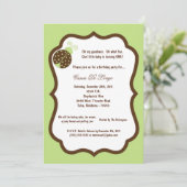 5x7 Light Green Lady Bug Anniversaire Invitation d (Debout devant)