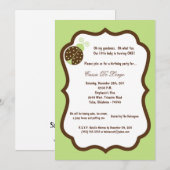 5x7 Light Green Lady Bug Anniversaire Invitation d (Devant / Derrière)