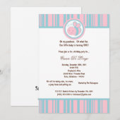 5x7 Light Rose Bumble Bee Anniversaire Invitation  (Devant / Derrière)