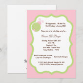 5x7 Light Rose Lady Bug Anniversaire Invitation de (Devant / Derrière)