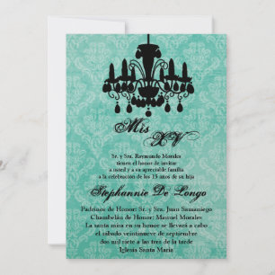 5x7 Lustre Quinceanera Invitation Anniversaire