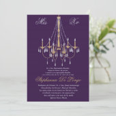 5x7 Lustre Quinceanera Invitation Anniversaire (Debout devant)
