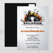 5x7 Maison Éffrayante Halloween Costume Invitation (Devant / Derrière)