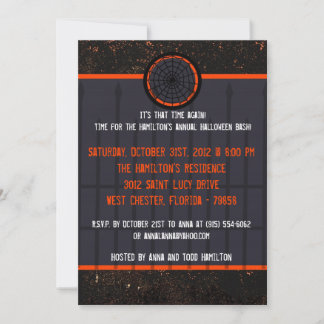 5x7 Maison hantée Halloween Invitation de fête d'H