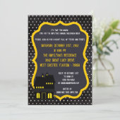 5x7 Maison hantée Halloween Invitation de fête d'H (Debout devant)