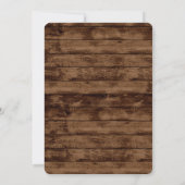 5x7 Mason Jar Faire-part de mariage rouille (Dos)