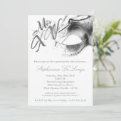 5x7 Masquerade Mask 15 Quinceanera Ball Invitation (Debout devant)