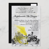 5x7 Masquerade Quinceanera Birthday Uitnodiging (Voorkant / Achterkant)