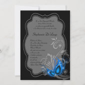 5x7 Masquerade Quinceanera Birthday Uitnodiging (Voorkant)