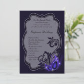 5x7 Masquerade Quinceanera Birthday Uitnodiging (Staand voorkant)