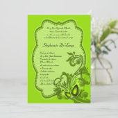 5x7 Masquerade Quinceanera Birthday Uitnodiging (Staand voorkant)