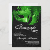 5x7 Masquerade Quinceanera Birthday Uitnodiging (Voorkant)