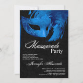 5x7 Masquerade Quinceanera Birthday Uitnodiging (Voorkant)