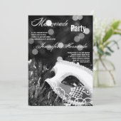 5x7 Masquerade Quinceanera Invitation Anniversaire (Debout devant)