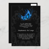 5x7 Masquerade Quinceanera Invitation Anniversaire (Devant / Derrière)