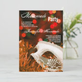 5x7 Masquerade Quinceanera Invitation Anniversaire (Debout devant)