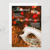 5x7 Masquerade Quinceanera Invitation Anniversaire (Devant / Derrière)