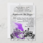 5x7 Masquerade Quinceanera Invitation Anniversaire (Devant)